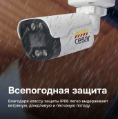 Комплект системы видеонаблюдения Cesar WFP61D-MG320CH, 4 камеры и видеорегистратор комплект системы видеонаблюдения cesar wfp61d-mg320ch, 4 камеры и видеорегистратор